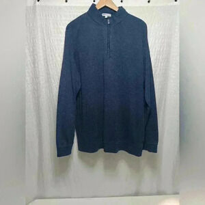 Peter Millar Ace Cotton-Modal 1/4 zip  Pull Over sweatshirt. MEN'S 2XL